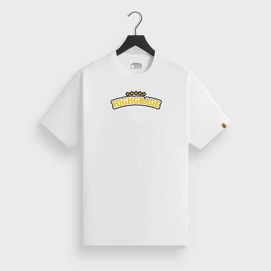 HIGHGRADE - WOODEN T SHIRT BLANC