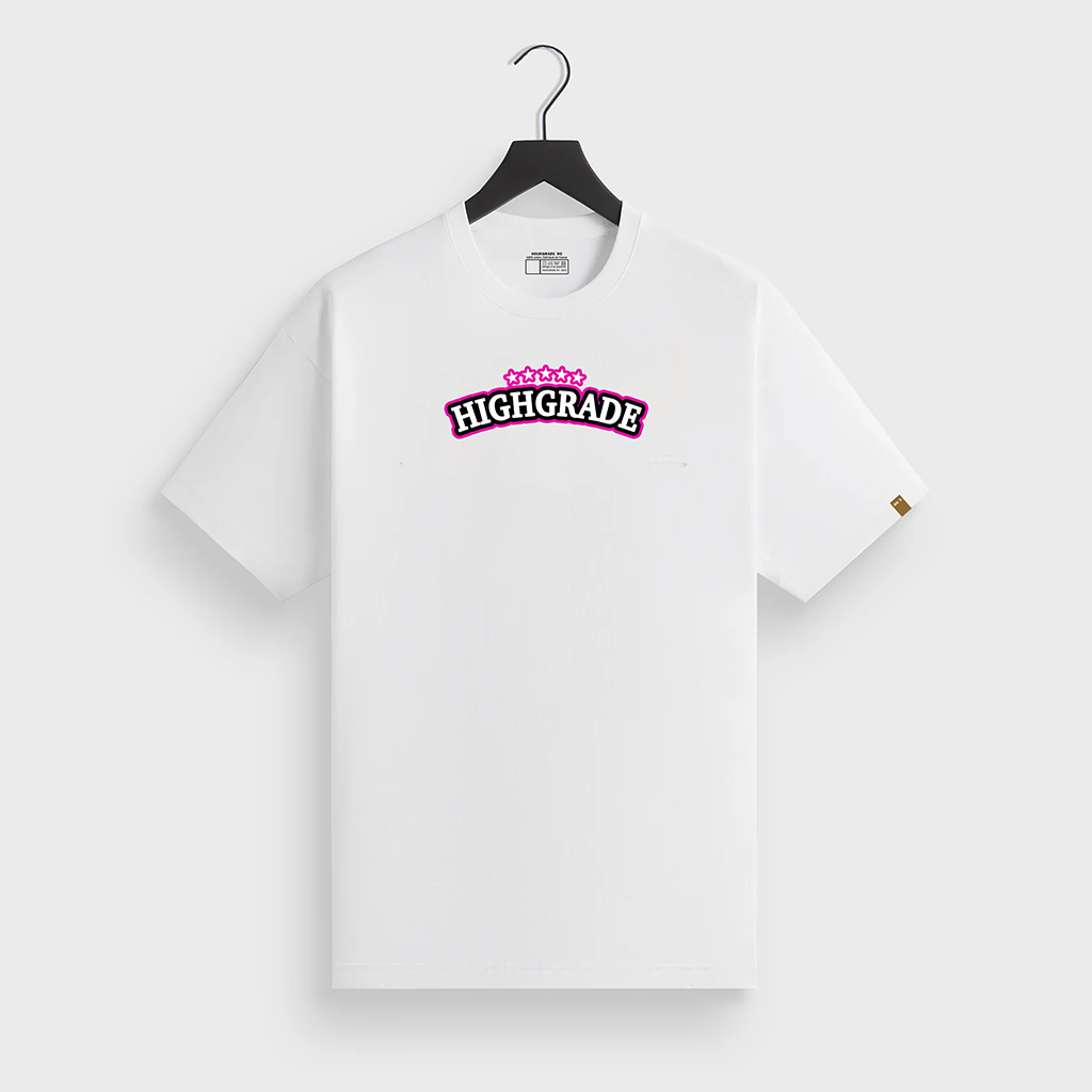 HIGHGRADE - WOODEN T SHIRT BLANC