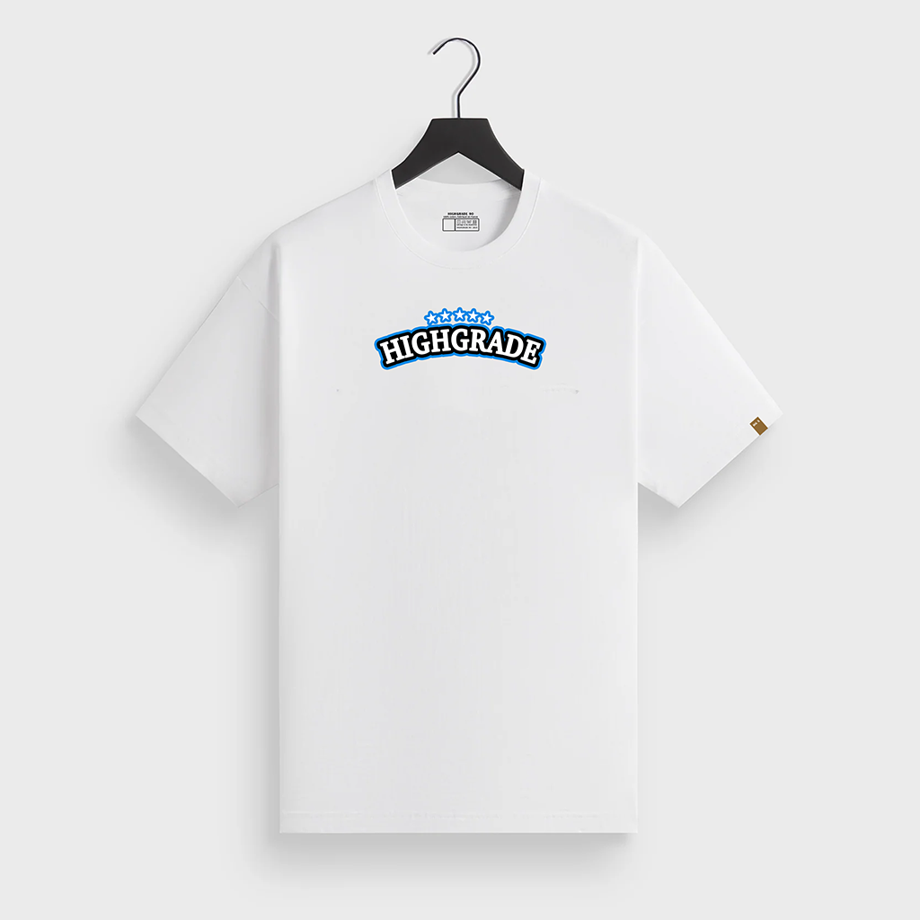 HIGHGRADE - WOODEN T SHIRT BLANC