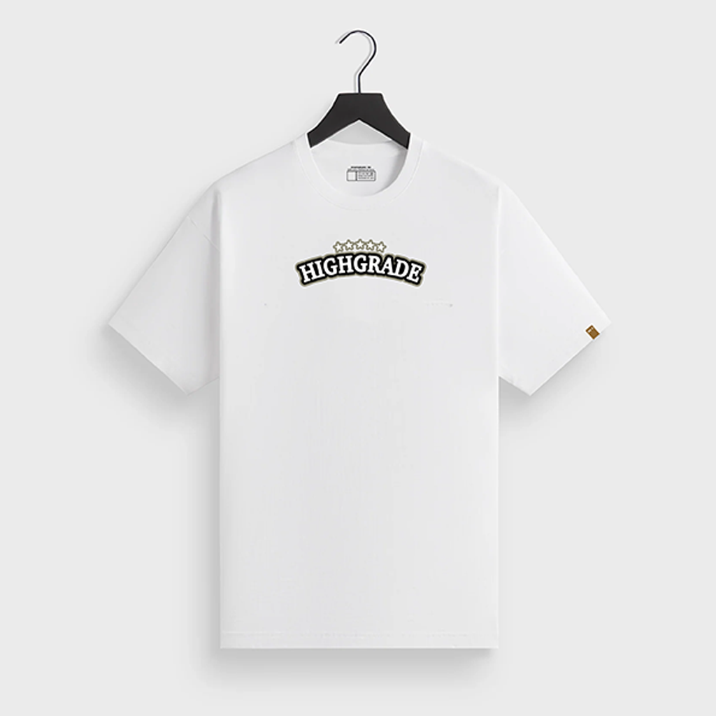 HIGHGRADE - WOODEN T SHIRT BLANC