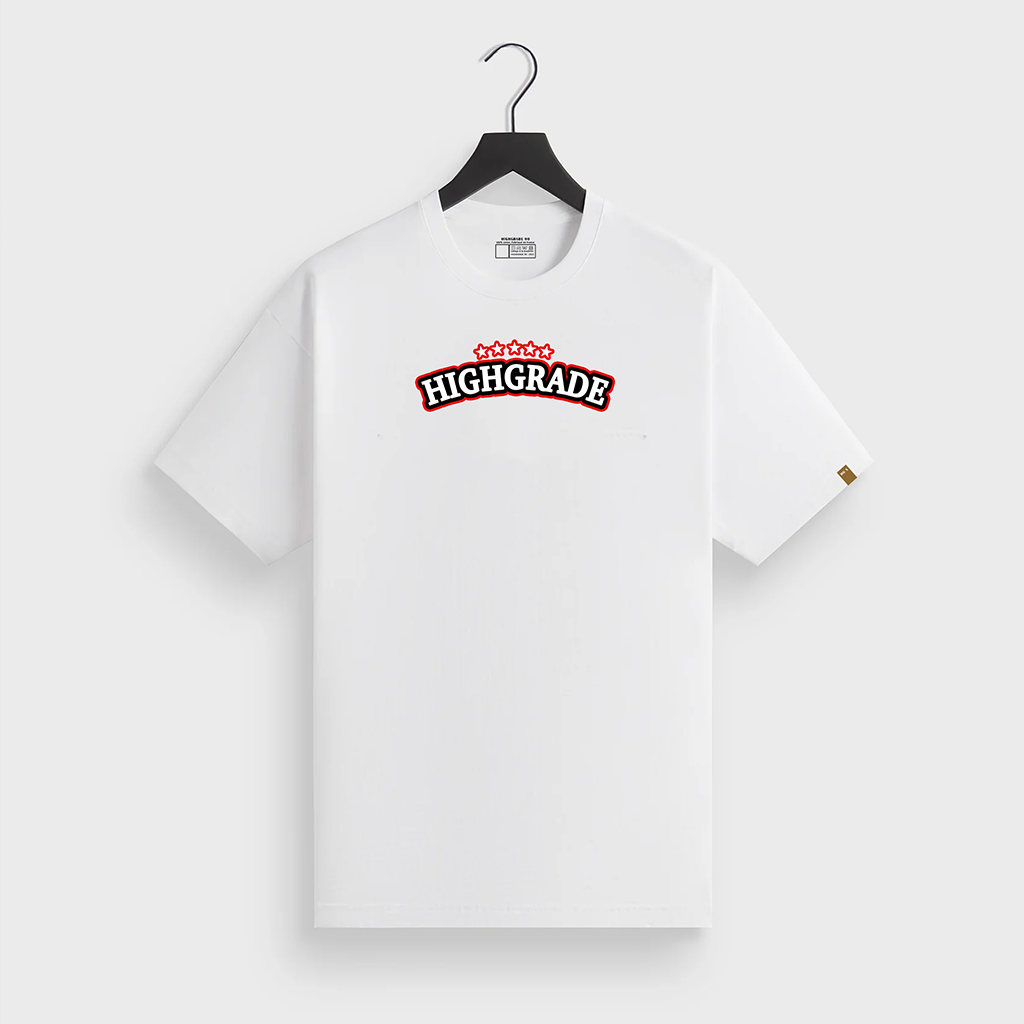 HIGHGRADE - WOODEN T SHIRT BLANC