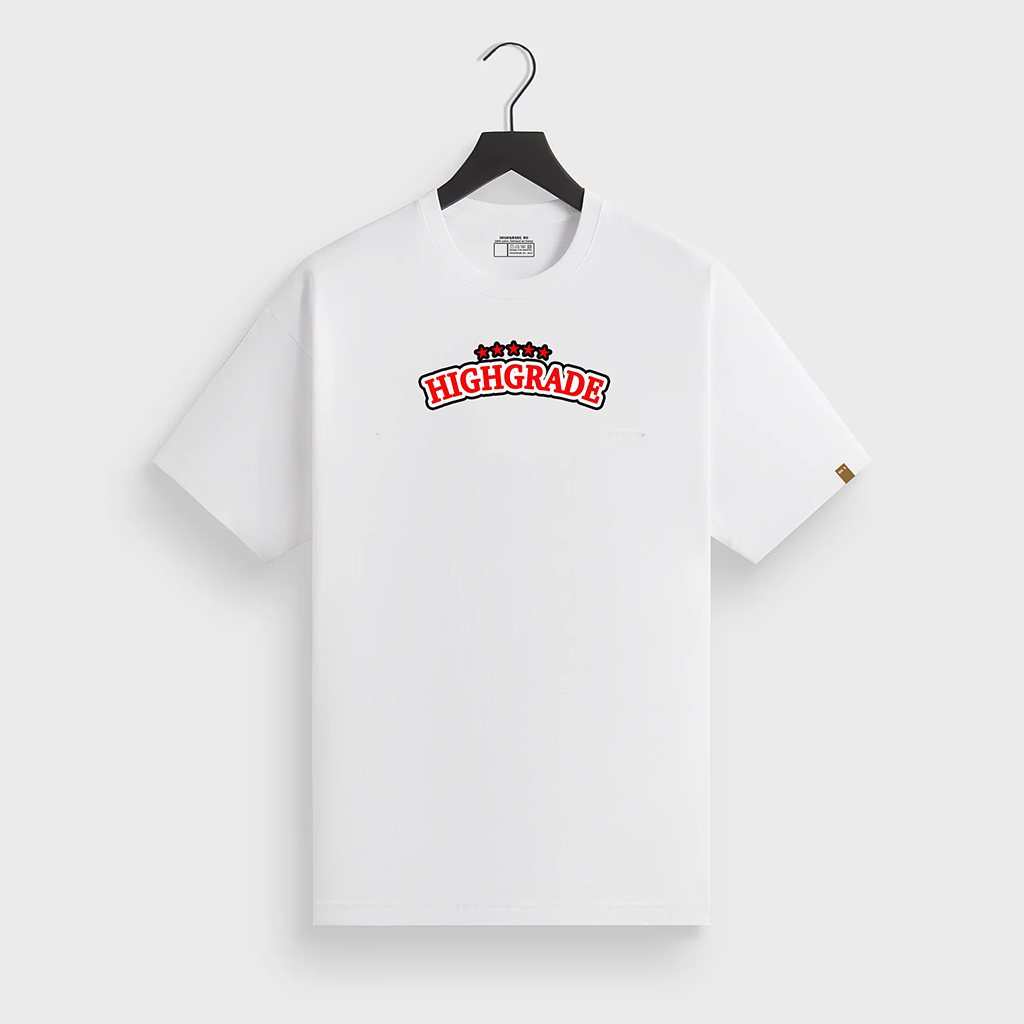 HIGHGRADE - WOODEN T SHIRT BLANC