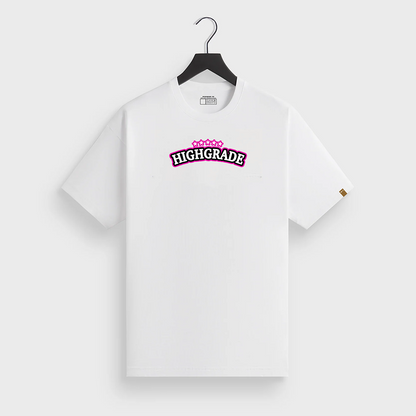 HIGHGRADE - WOODEN T SHIRT BLANC
