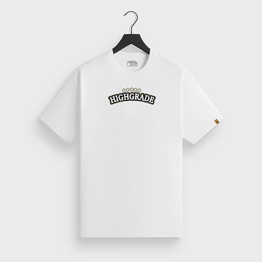 HIGHGRADE - WOODEN T SHIRT BLANC