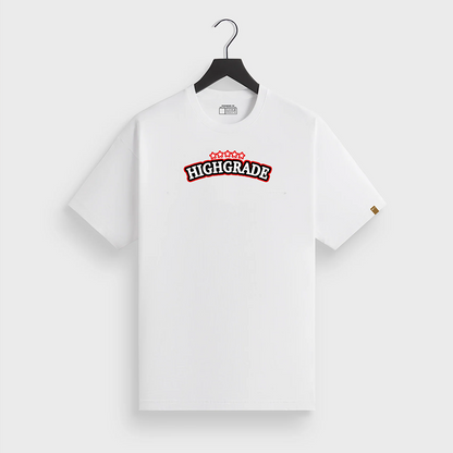 HIGHGRADE - WOODEN T SHIRT BLANC