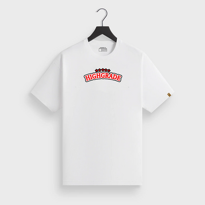 HIGHGRADE - WOODEN T SHIRT BLANC