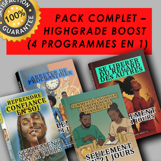 PACK COMPLET – HIGHGRADE BOOST (4 PROGRAMMES EN 1)